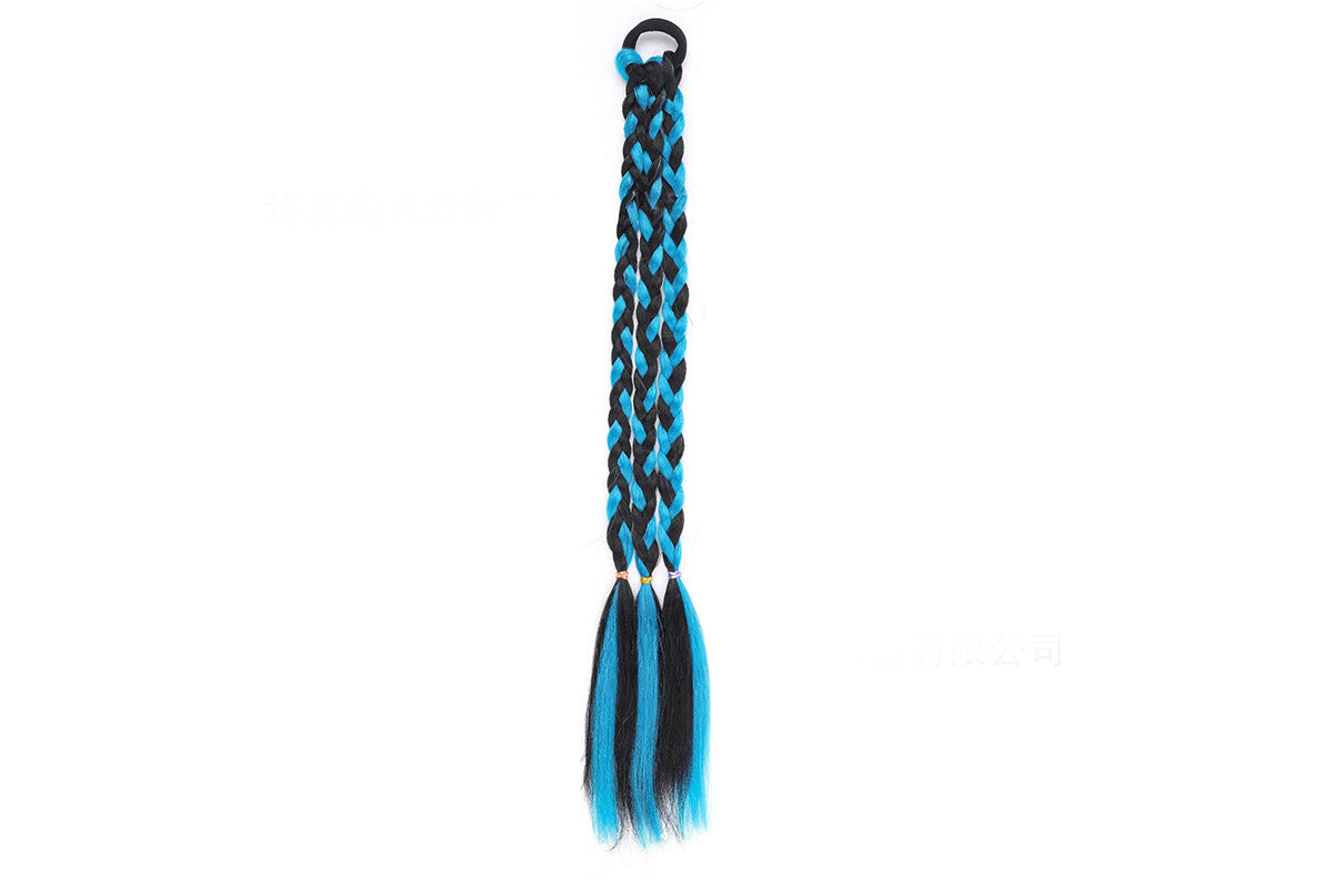 2Pcs 45cm Three-Strand Braiding Hair for Wigs and Hair Extensions