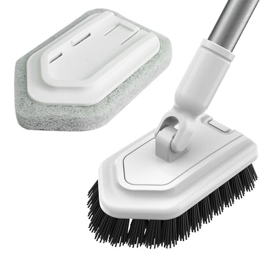 Tile and Tub Brush Adjustable Handle Floor Scrubbing Brush Shower Cleaning Brush
