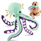 Large Squeaky Dog Toys Plush Octopus Dog Toys for Small Medium and Large Dogs