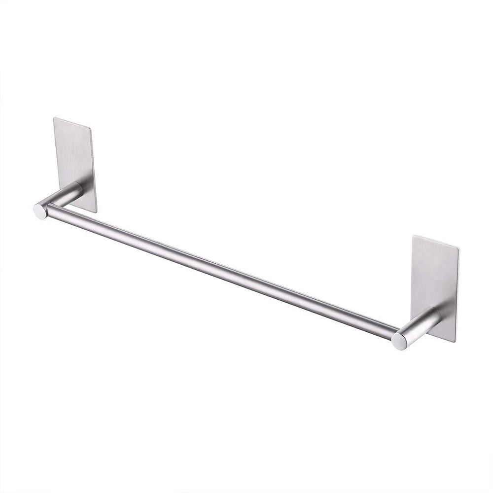 Stainless Steel Self-Adhesive Towel Rack for Bathroom No Drilling Required