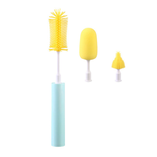 3 in 1 Electric Detachable Silicone Cup Cleaning Brush Set