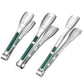 3Pcs 304 Stainless Steel Food Steak Salad and Barbecue Tongs