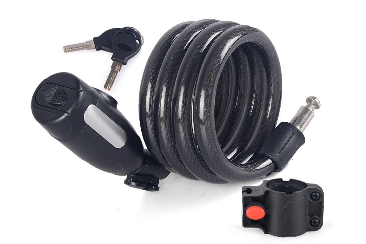 4FT Combination Bike Lock Heavy Duty Anti-Theft Cable Lock for Bicycles