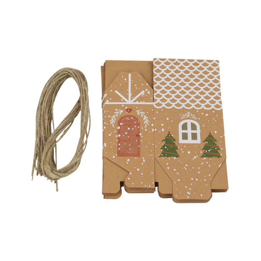 50Pcs Large Christmas Party Gift Boxes DIY Festive Gift Wrapping Boxes