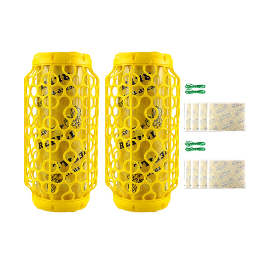 2Pcs Wasp Trap Outdoor Hanging Insect Catcher for Wasps and Carpenter Bees
