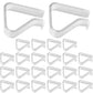 24 Pack Clear Plastic Tablecloth Clips for Indoor Outdoor Tables