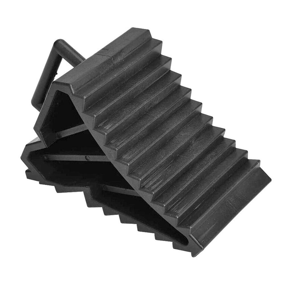 2 PCS Rubber Wheel Chocks Anti Slip Parking Wheel Chocks for Cars SUV Trucks