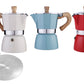 150ML Stovetop Espresso Coffee Moka Pot with 13cm Induction Adapter Plate for Moka Pot