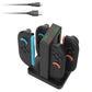 4-in-1 Charging Dock for Nintendo Switch Joy-Con Controllers with LED and Beep Alert