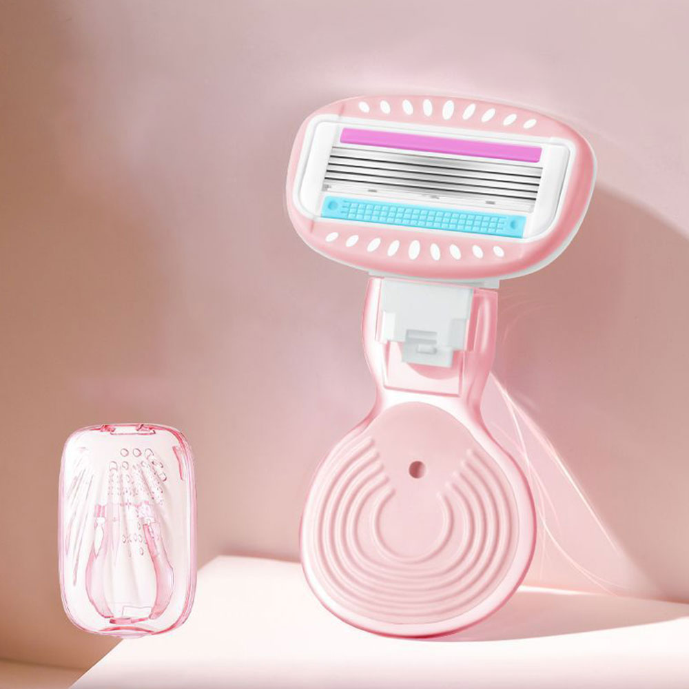 Mini Travel Razor 5-Blade Shaving Razor With Storage Case For Women