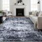 Nordic Crystal Velvet Rug Soft Non Slip for Bedroom Living Room Bedside Floor-Black