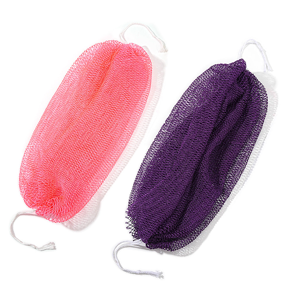 2PCS African Net Sponge Body Scrubber for Exfoliating and Bathing