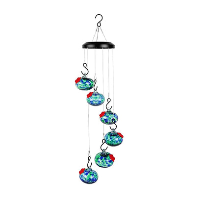 Plastic Hanging Wind Chime Hummingbird Feeder