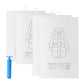 4Pcs Hanging Vacuum Clothes Storage Bags with Pump