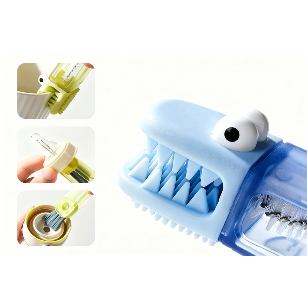 3Pcs 3 in 1 Cup Lid Gap Cleaning Brush Set Multifunctional Bottle Cleaning Brush