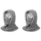 2Pcs Thick Fleece Windproof Hooded Neck Warmer Winter Balaclava for Men