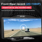 9.3 Inch 4K Portable Wireless Carplay Dual Car Recorder