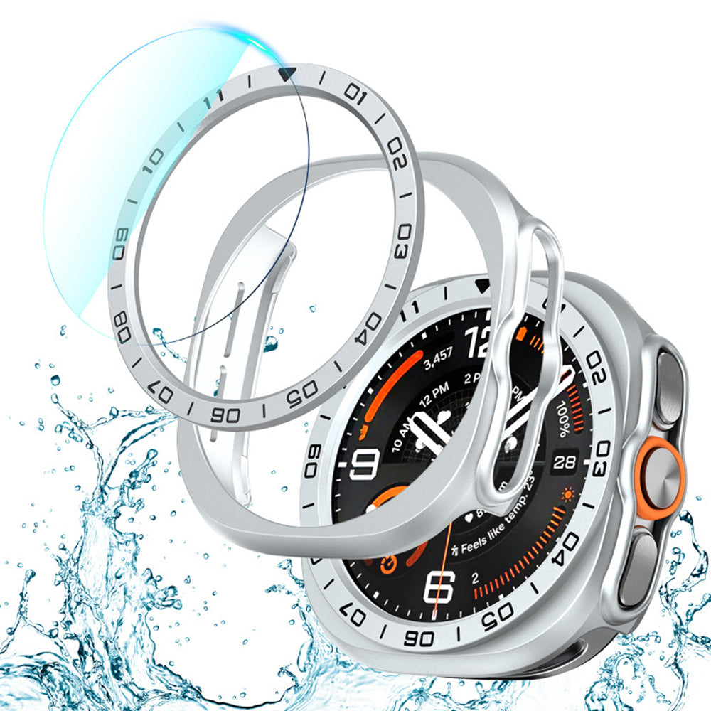 3 in 1 Screen Protector for Samsung Galaxy Watch Ultra 2 47mm with Protector and Bezel Ring