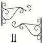 2 Pcs Wall Mounted Plant Hanger Heavy Duty Outdoor Balcony Hanging Basket