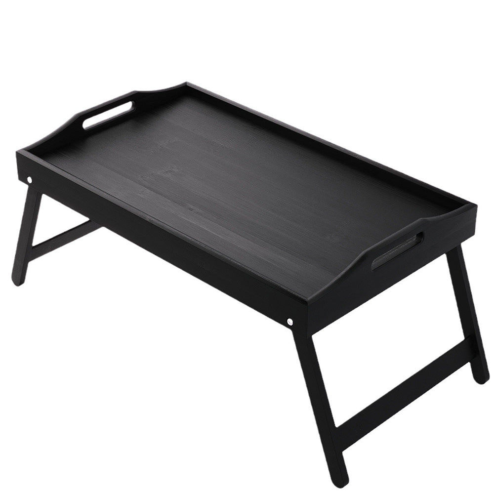 Mini Folding Bamboo Table Laptop Desk Multipurpose Side Tea Tray