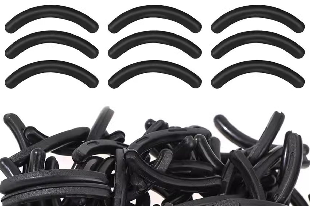 100 Replacement Eyelash Curler Rubber Pads Refill Cosmetic Makeup Tool