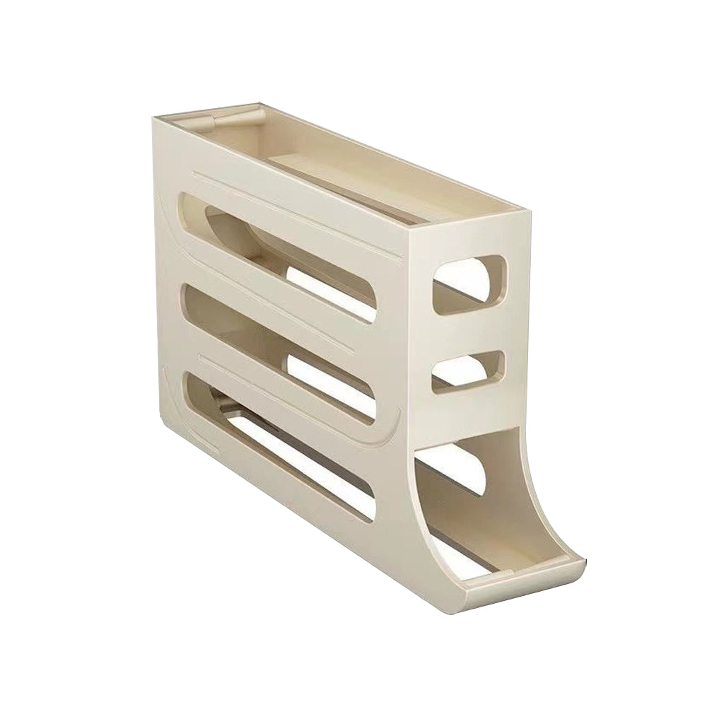 4-Tier Auto Rolling Egg Dispenser Rack