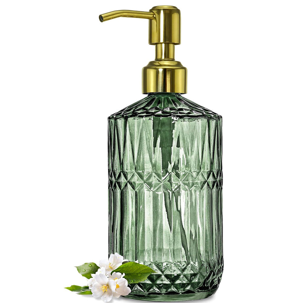 450ml Glass Soap Dispenser for Kitchen Bathroom