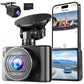 Dual 4K Front & 1080P Rear Dash Camera for Cars with WiFi and Night Vision
