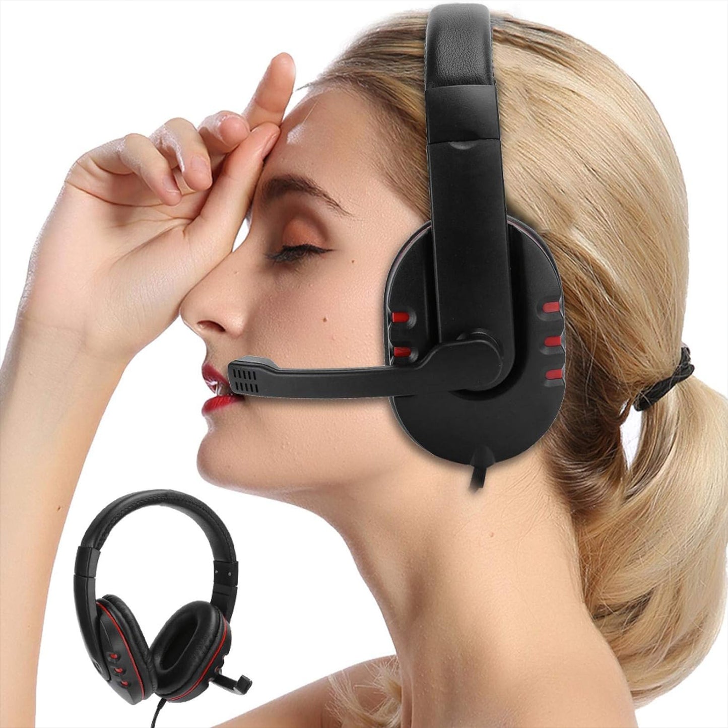 3.5mm LED Wired Gaming Headset with Microphone