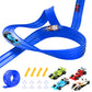 Car Racing Track Set Five Meter Race Track Dual Lane Gravity
