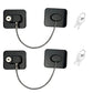 2 Pack Mini Little Ones Security Fridge Lock with Keys No-Drill for Drawer Window