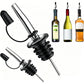 12Pcs Stainless Steel Non Drip Wine Pourers with Dust Caps