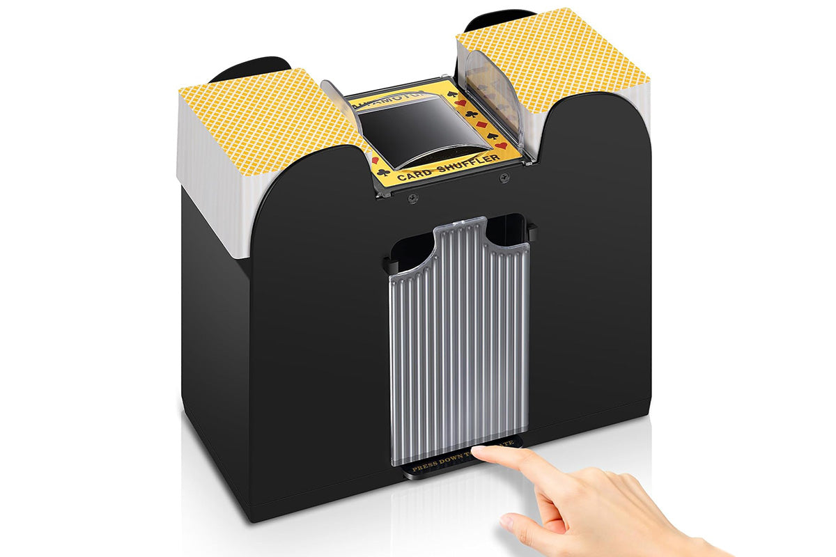 6 Deck Automatic Electric Card Shuffler Battery Operated