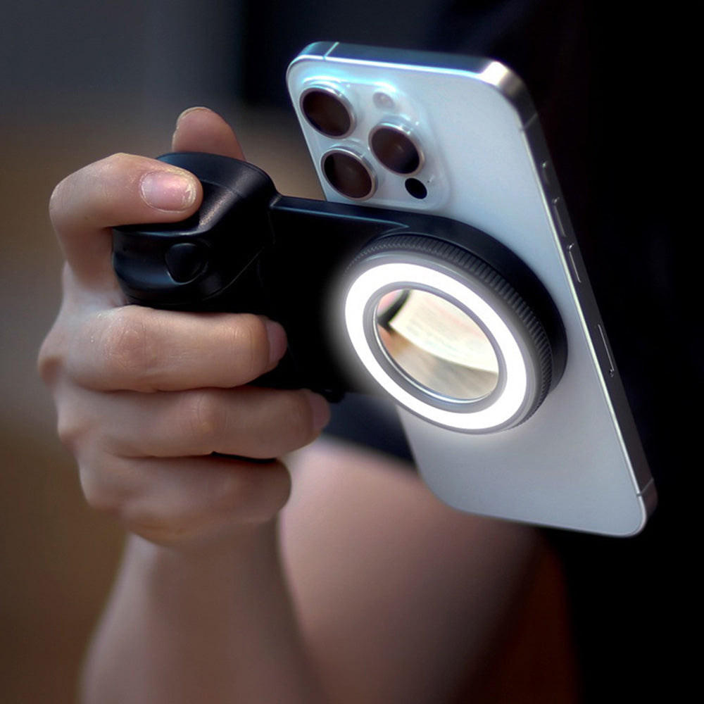 Fun Shot Phone Camera Shutter Grip With Bluetooth Remote For iPhone Android
