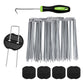 50Pcs 15cm Galvanized U Shaped Stakes for Weed Barrier and Landscape Fabric