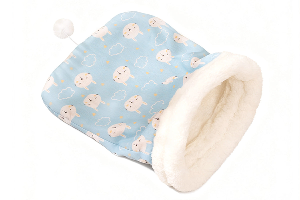 Warm Sherpa Pet Sleeping Bag Pet Sleep Sack Comfortable Pet Bed Bag