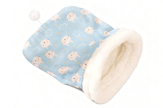 Warm Sherpa Pet Sleeping Bag Pet Sleep Sack Comfortable Pet Bed Bag