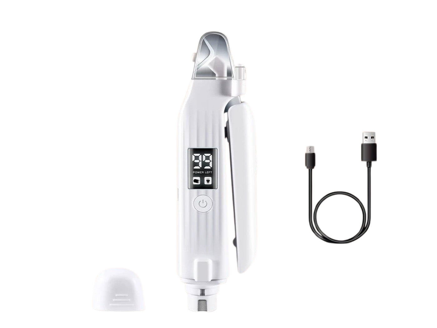 3-in-1 Cat Nail Clippers USB Rechargeable Dog Nail Trimmers with 2 LED Lights