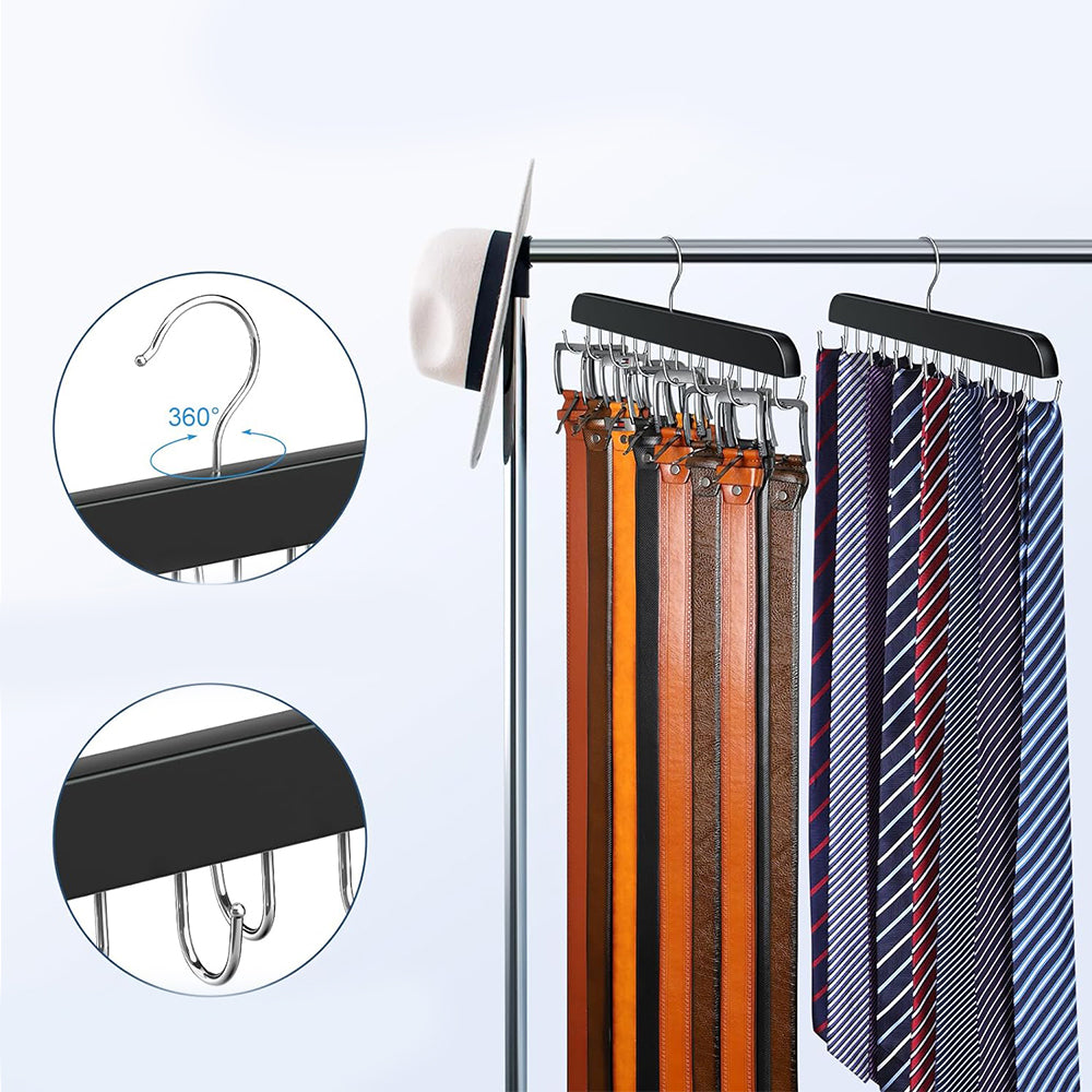 14-Hook Bra Belt Tie Storage Rack