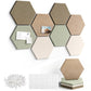 8 Pack Hexagon Felt Board Wall Tiles Bulletin Board Wall Decor