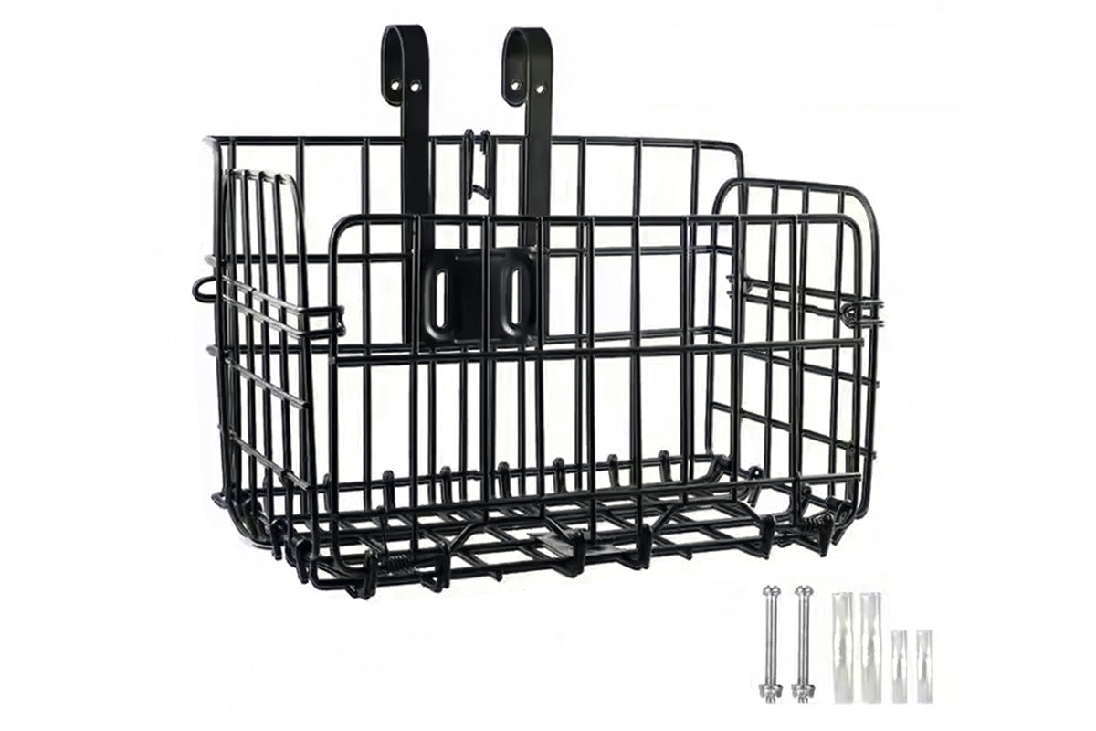 Foldable Bicycle Basket Front and Rear Hanging Storage Rack for Mountain Bike