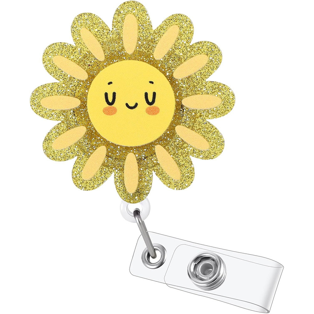 Retractable Badge Reel Cute Badge Clip for Students Staff Teacher