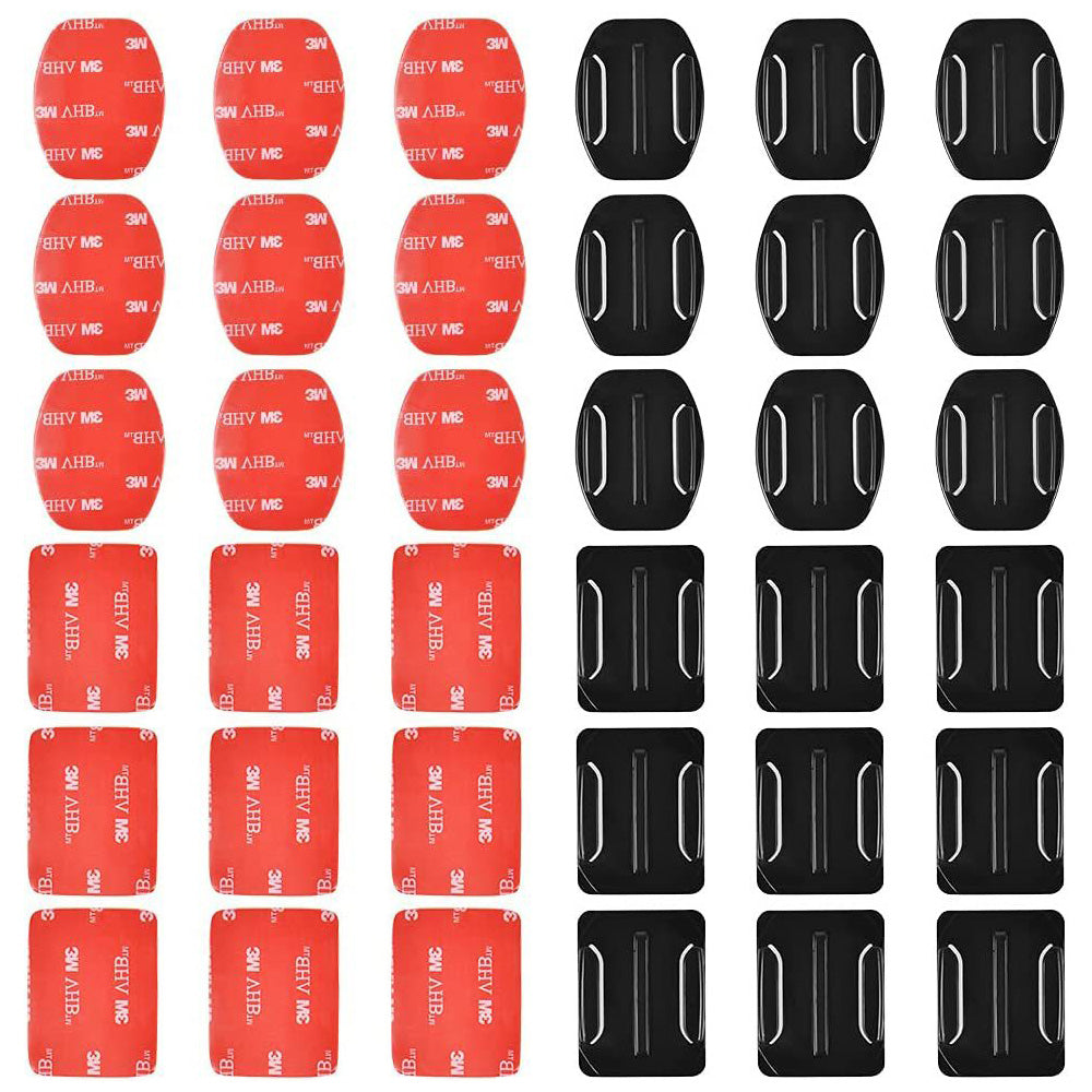 36 PCS Adhesive Mounts Compatible with GoPro Hero Series Flat and Curved Mounts for Action Camera