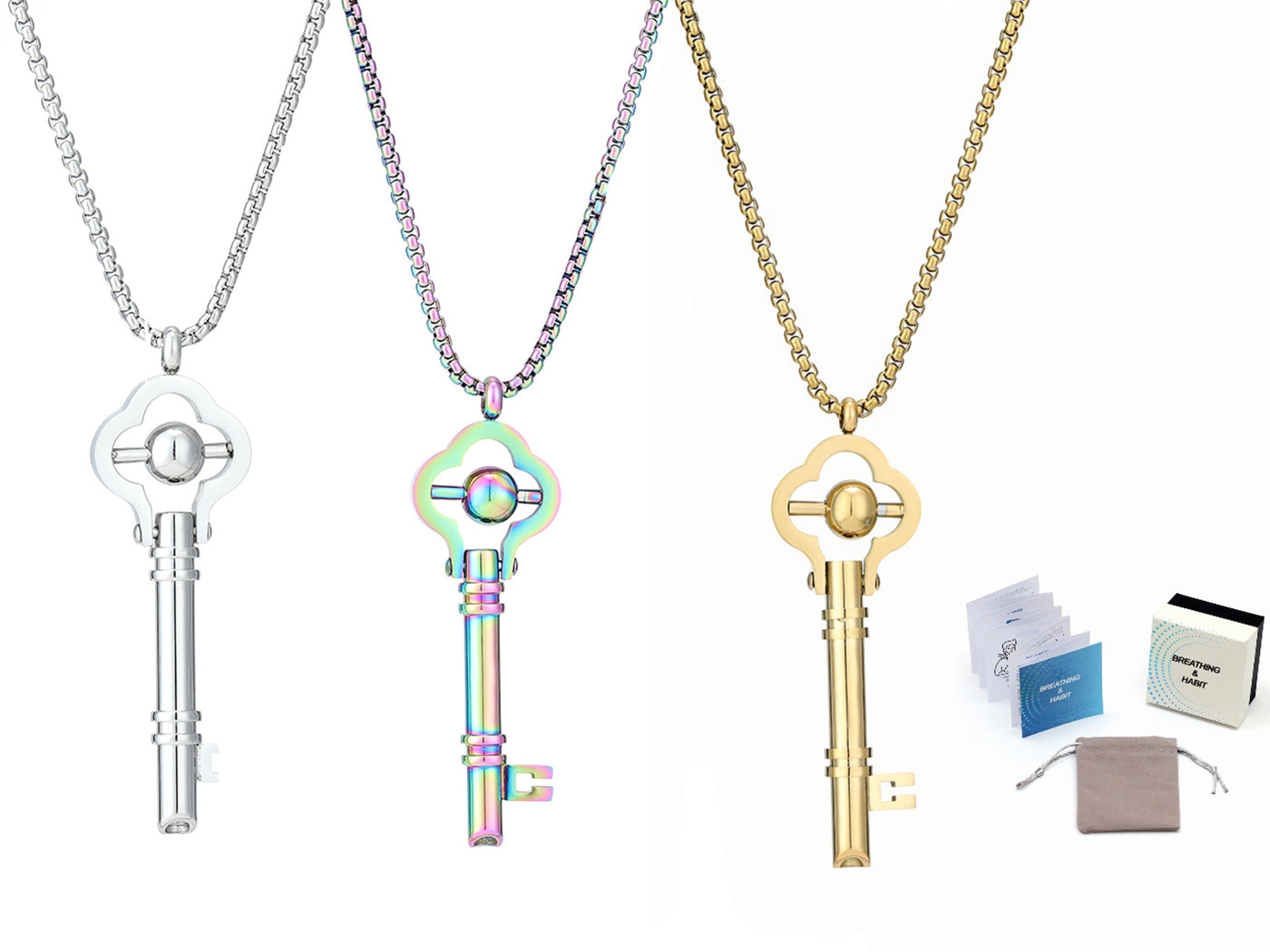 Stress Relief Breathing Pendant Necklace