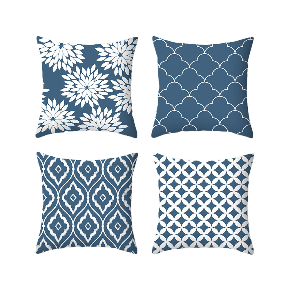 Set of 4 Decorative Cushion Covers