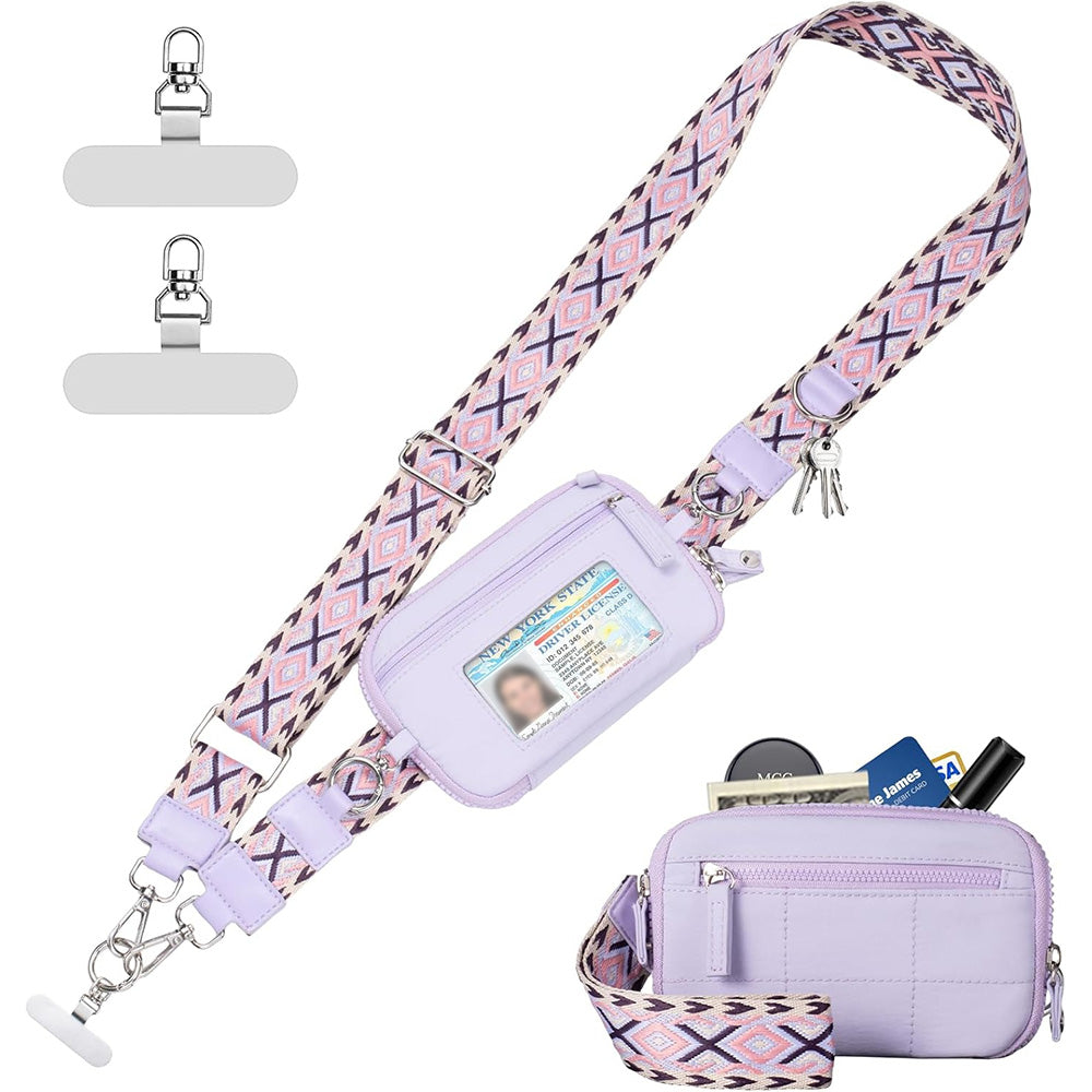 Phone Lanyard Clip and Go Strap for Phone with Wallet Crossbody