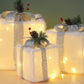 3PCS Christmas Lighted Gift Boxes With 8 Modes For Holiday Indoor Outdoor Decorations