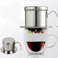 2Pcs 304 Stainless Steel Vietnamese Drip Coffee Pot Infuser for Home Filter Maker