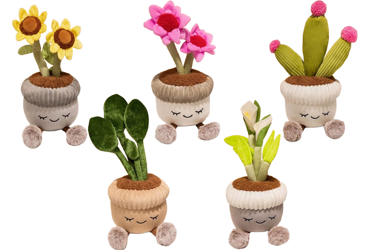 Plush Stuffed Potted Plant Emotional Support Toy