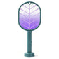 2 In 1 Electric USB Rechargeable Fly Swatter Mosquito Killer Racket